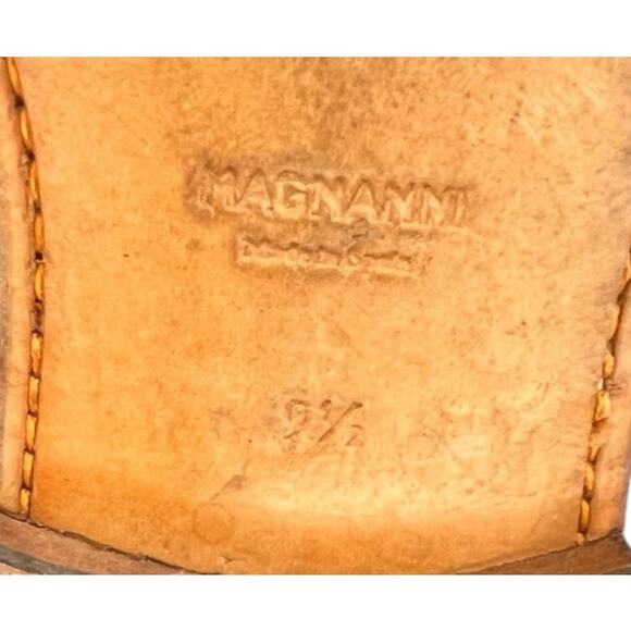 Mens Magnanni Miro Double Monk Strap Oxford Shoes Sz 9.5 Used Cognac - Picture 7 of 7